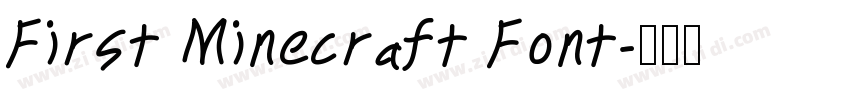 First Minecraft Font字体转换